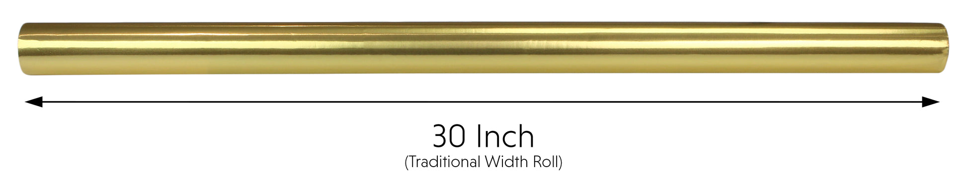 Metallic Gold Gift Wrapping Paper - 30 Inch Width