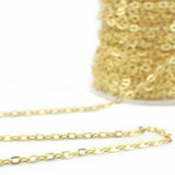 Cable Chain - 5x7mm Link - Gold Color