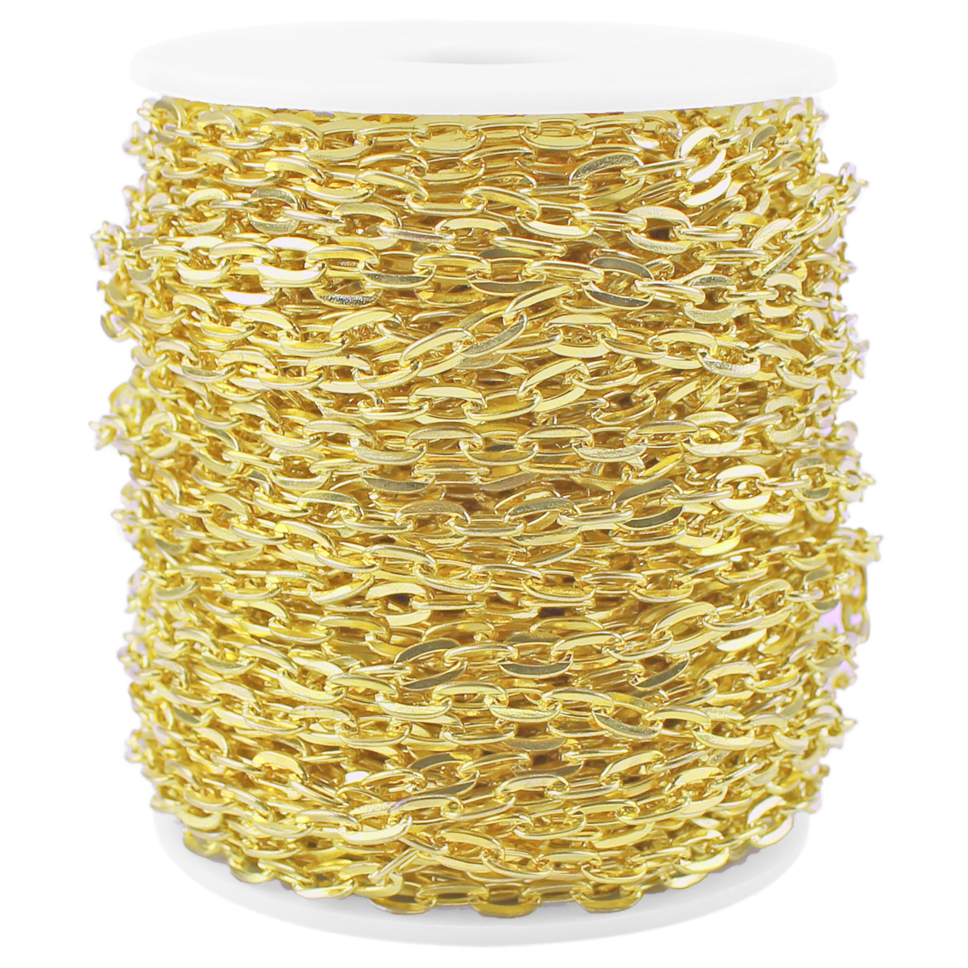 Cable Chain - 5x7mm Link - Gold Color