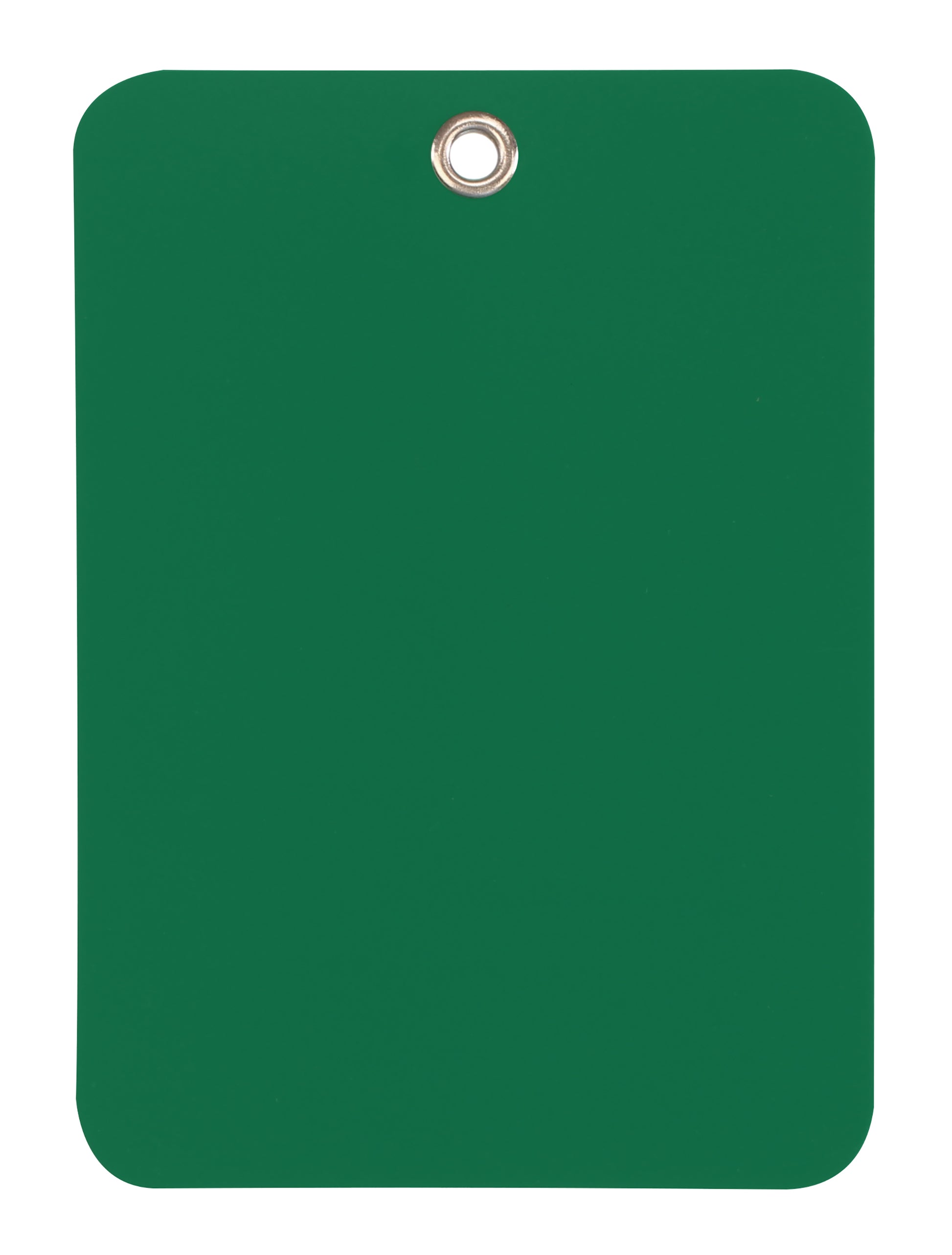 Green Plastic Tags - 3.5" x 2.5"