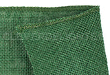 4" Green Burlap Ribbon - Wired Edges - 10 Yards