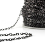 Cable Chain - 4x6mm Link - Gunmetal Color