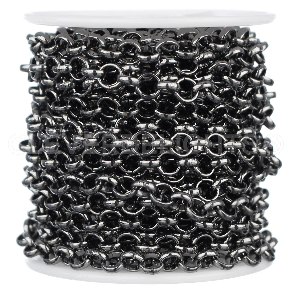 Rolo Chain - 1/4" Link - Gunmetal Color