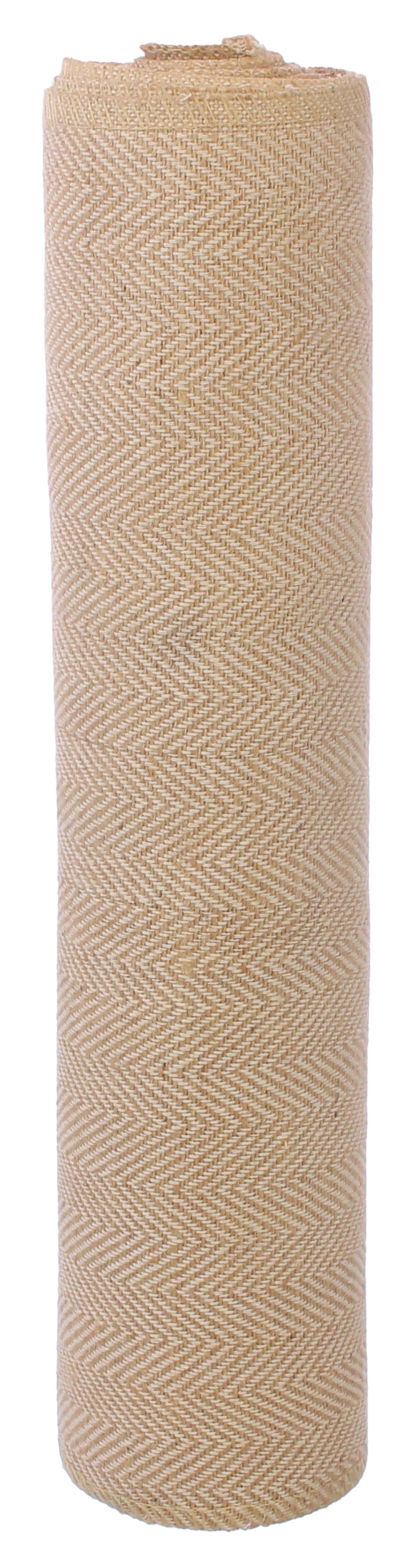 12" Herringbone Weave Burlap Roll - 5 Yards