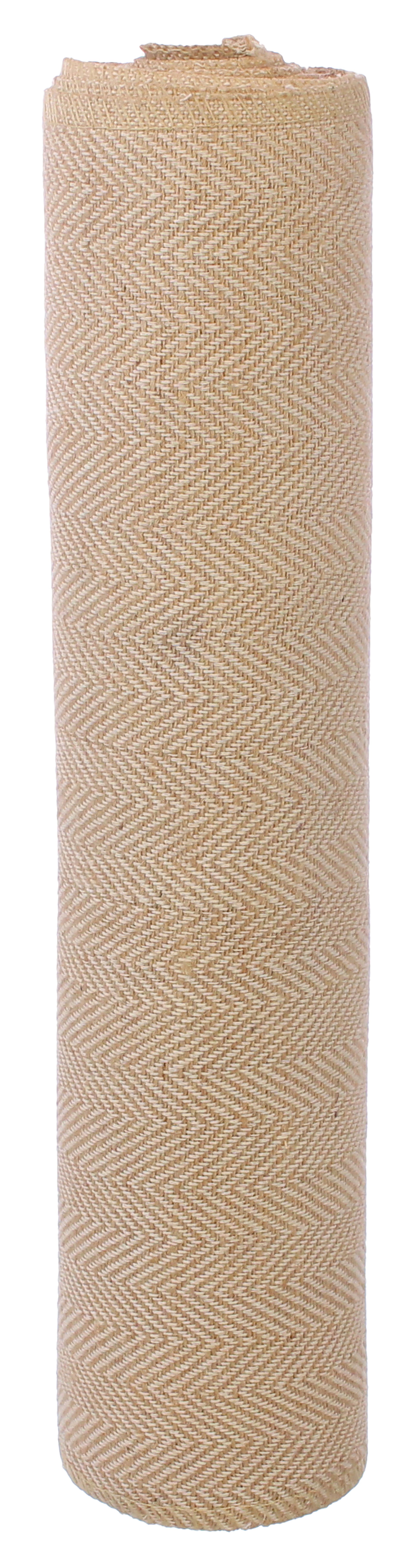 12" Herringbone Weave Burlap Roll - 5 Yards