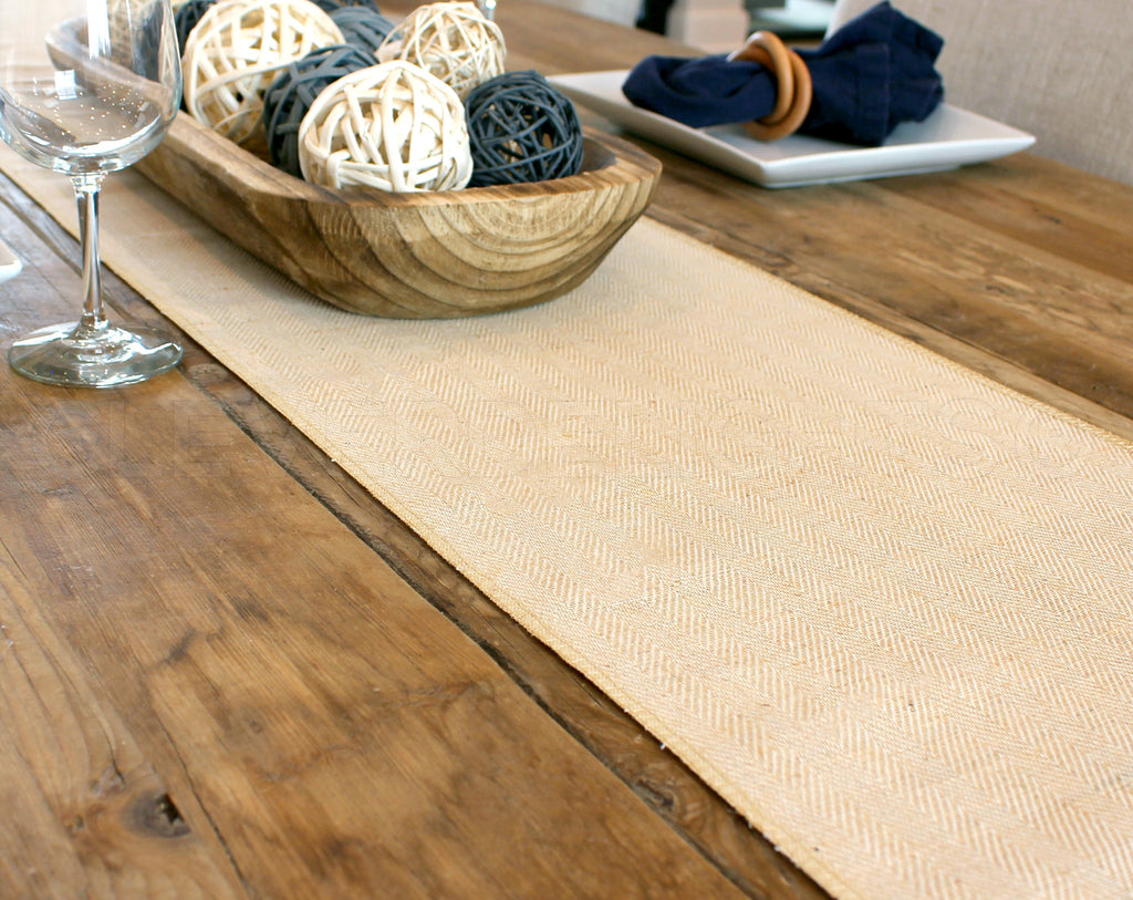 12" Herringbone Weave Burlap Roll - 5 Yards