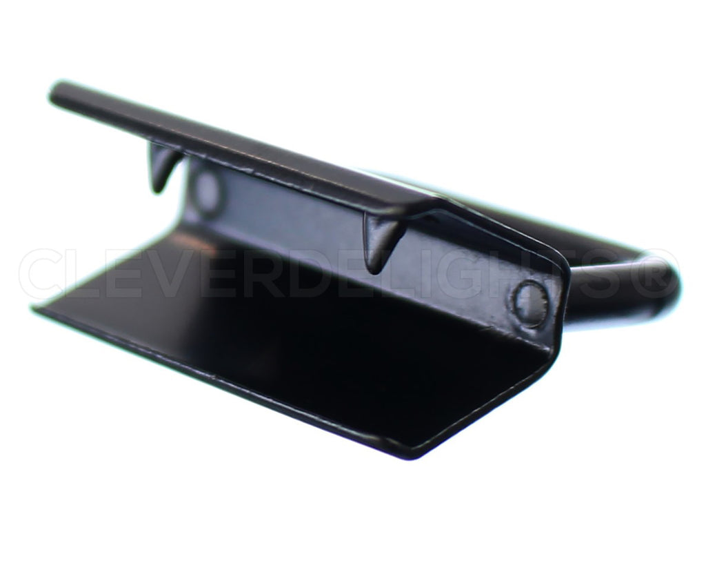 1" Key Fob Hardware Sets With Key Rings - Dark Black Color