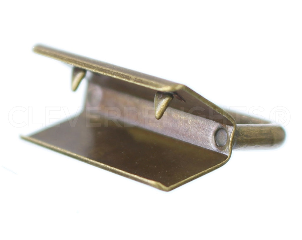 1" Key Fob Hardware Sets With Key Rings - Antique Bronze Color