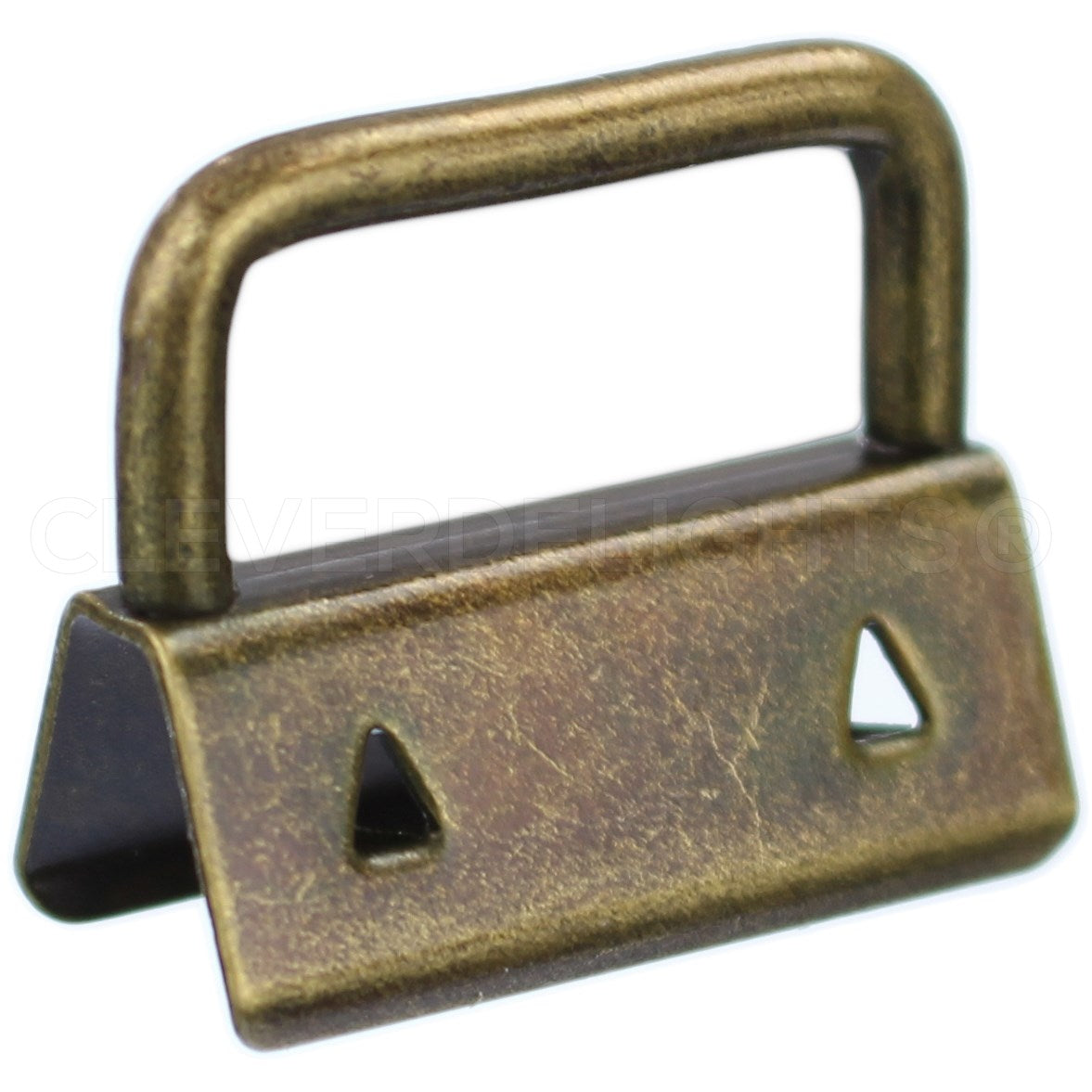 1" Key Fob Hardware Sets With Key Rings - Antique Bronze Color