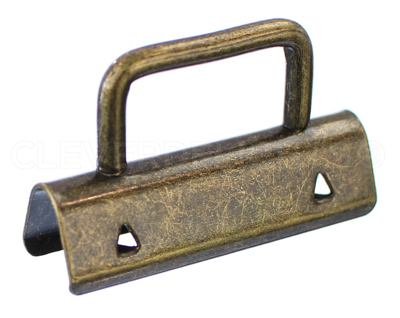 1.5" Key Fob Hardware Sets With Key Rings - Antique Bronze Color