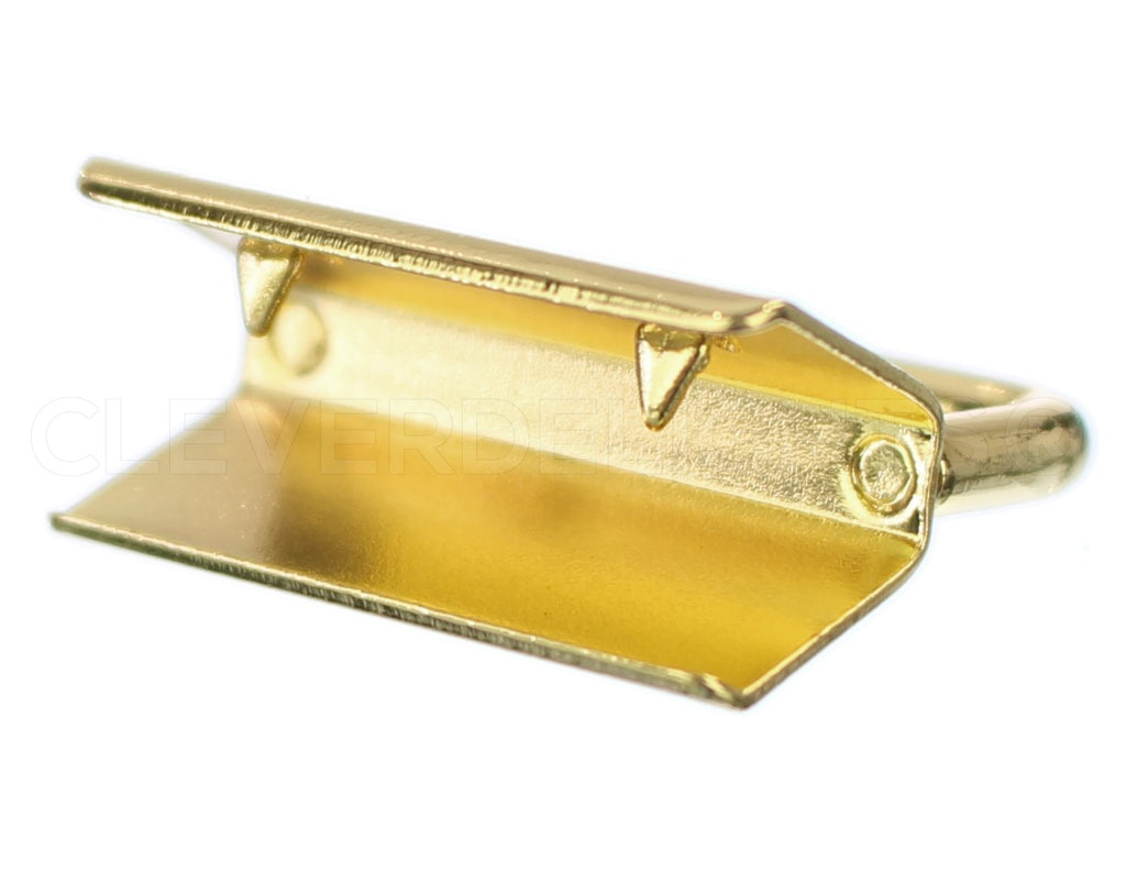 1" Key Fob Hardware Sets With Key Rings - Gold Color