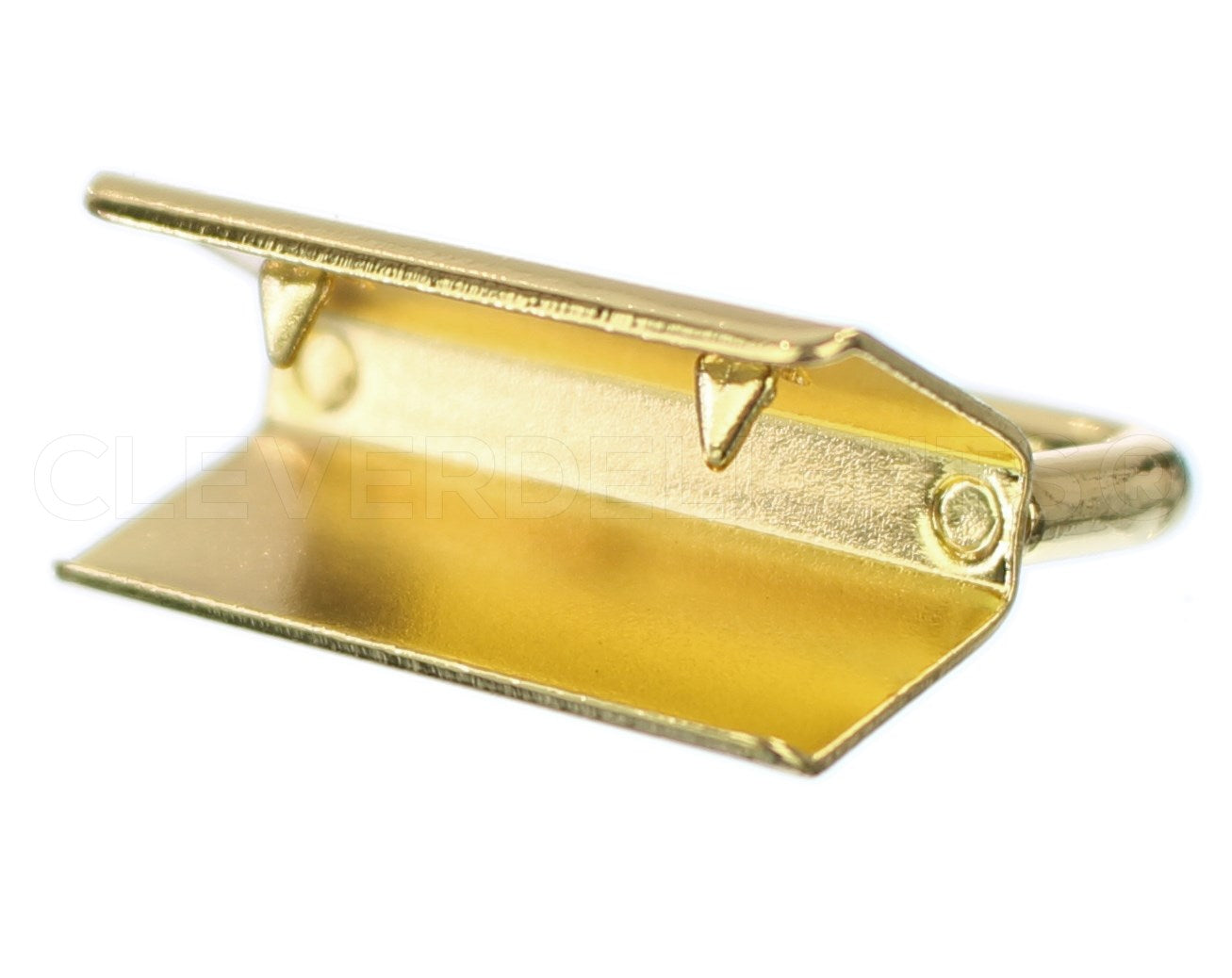 1" Key Fob Hardware Sets With Key Rings - Gold Color