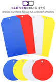 Yellow Plastic Tags - 6.25" x 3.125"