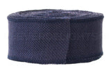 2.5" Navy Burlap Ribbon - Wired Edges - 25 Yards