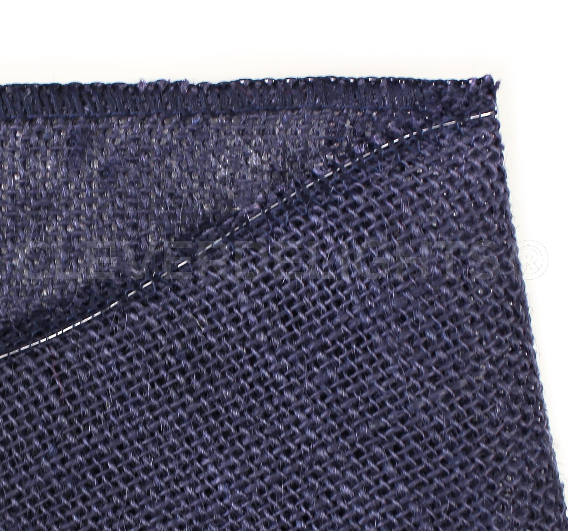 2.5" Navy Burlap Ribbon - Wired Edges - 25 Yards