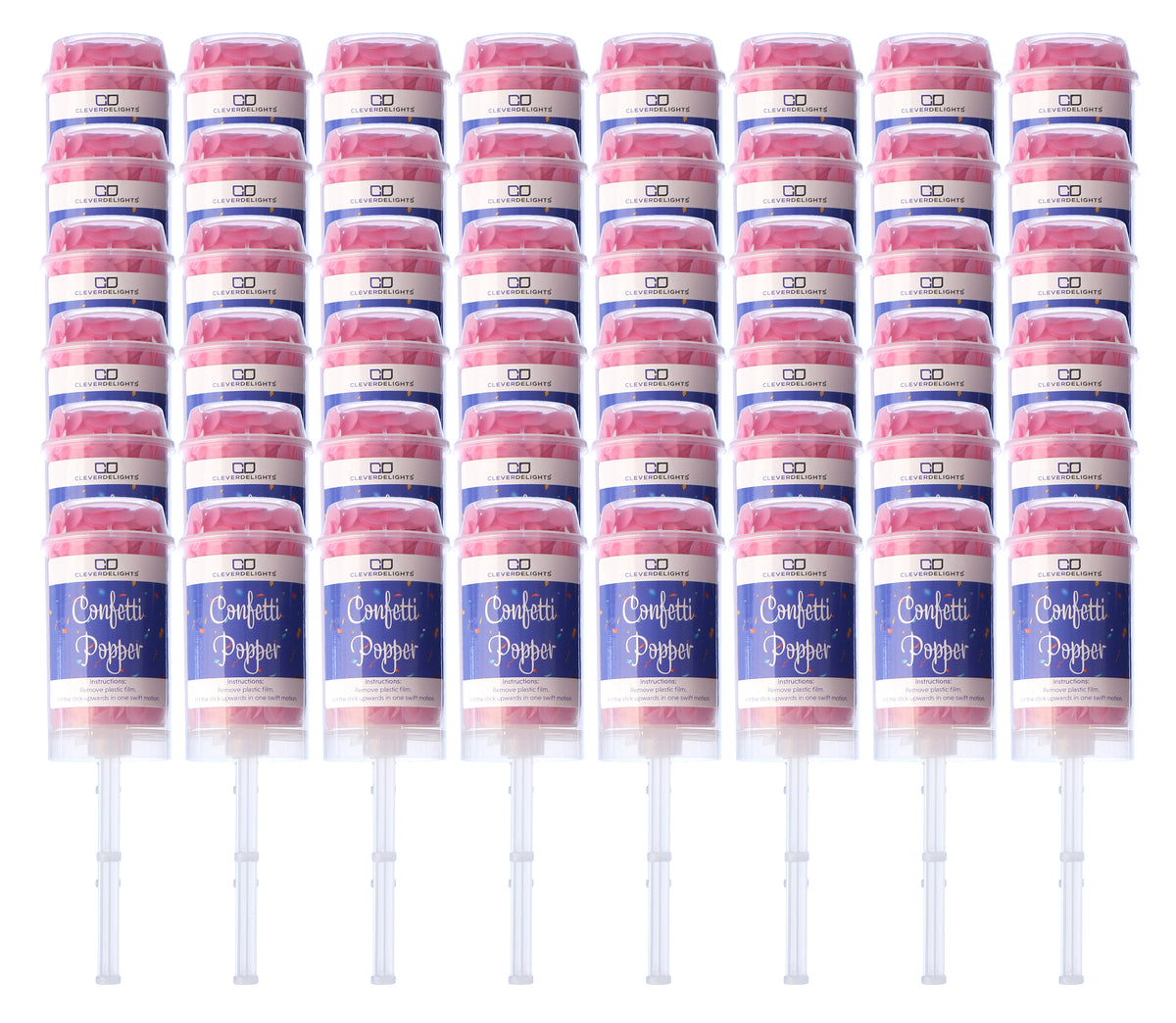 Pink Confetti Poppers