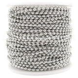 2.0mm Ball Chain - Platinum Silver Color