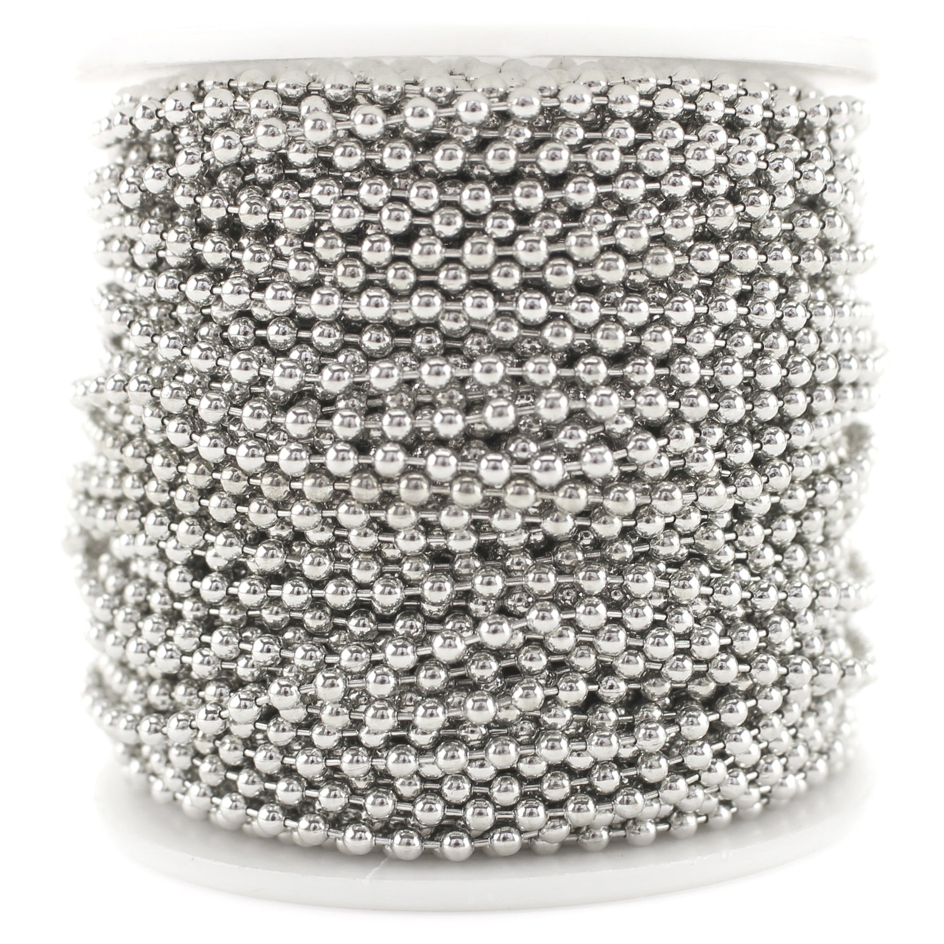 2.0mm Ball Chain - Platinum Silver Color