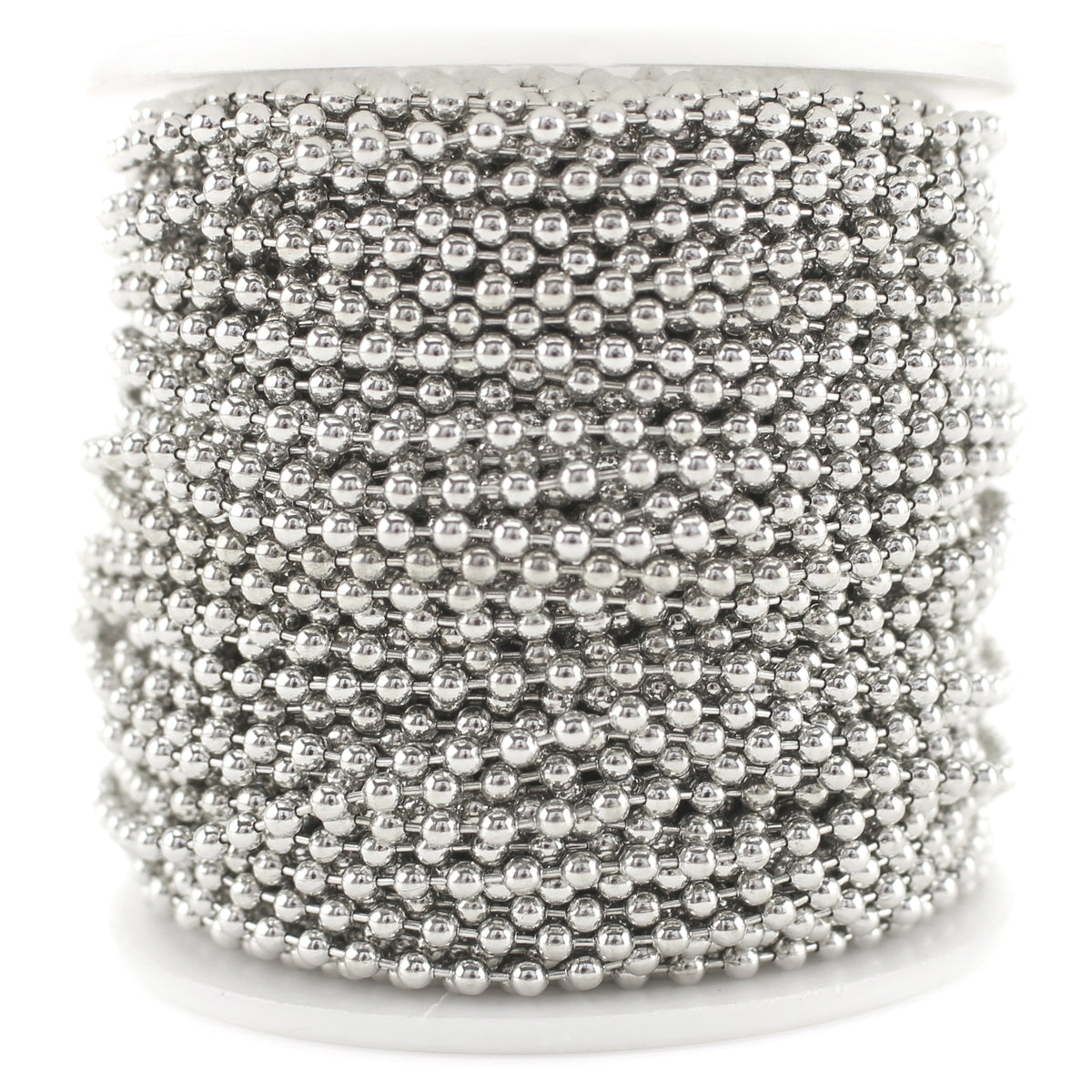 2.0mm Ball Chain - Platinum Silver Color