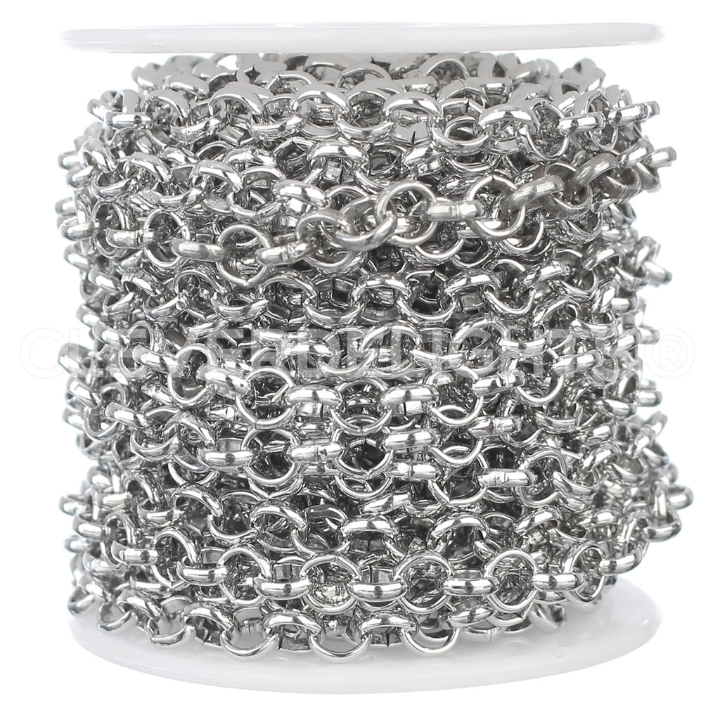 Rolo Chain - 1/4" Link - Platinum Color