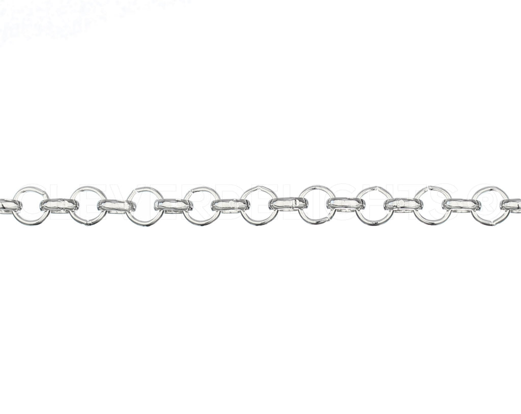 Rolo Chain - 1/4" Link - Platinum Color