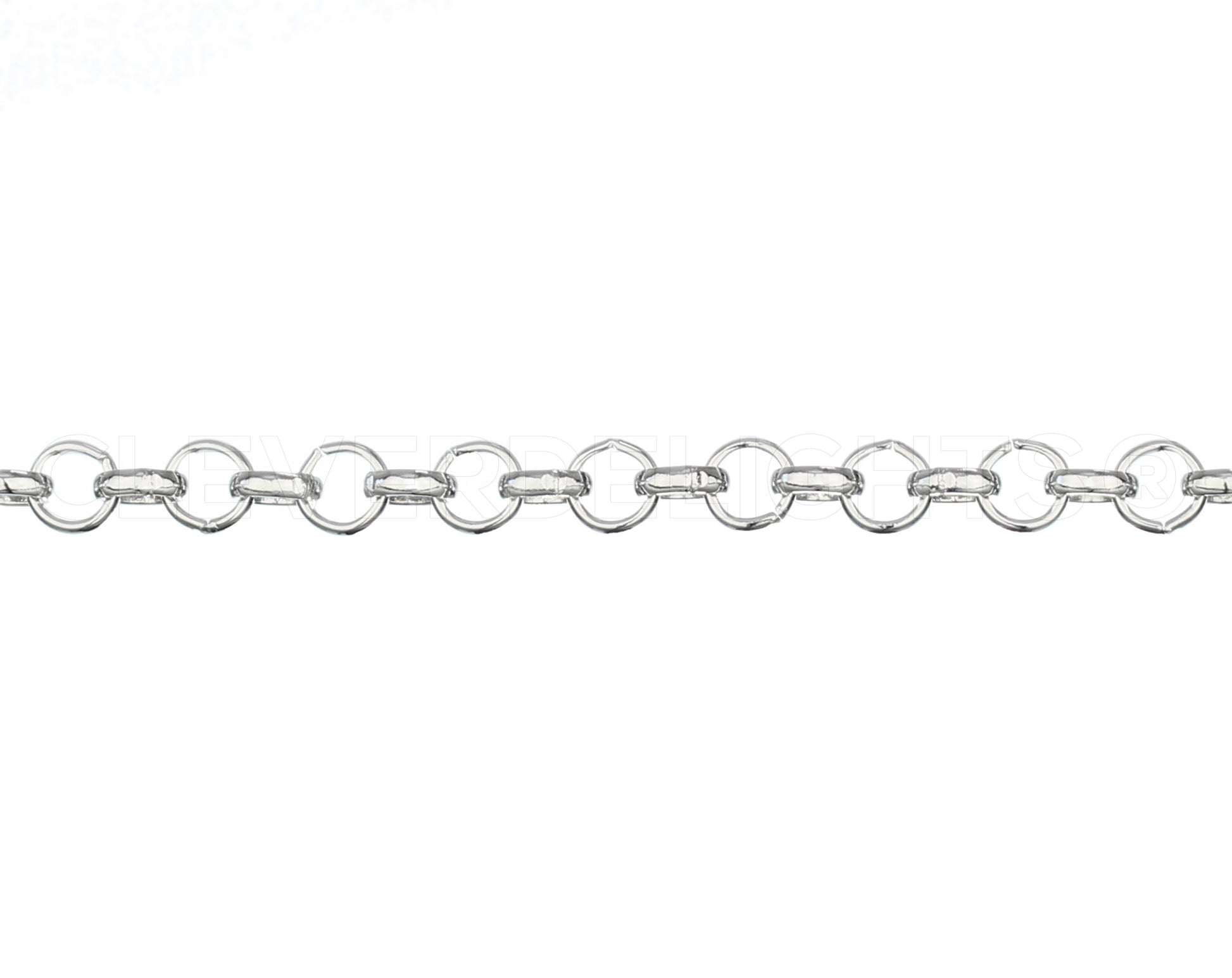 Rolo Chain - 1/4" Link - Platinum Color