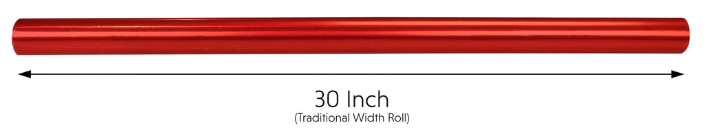 Metallic Red Gift Wrapping Paper - 30 Inch Width
