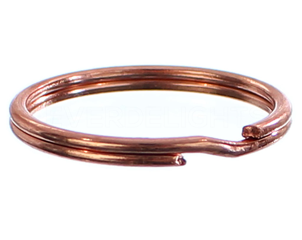 1" Key Fob Hardware Sets With Key Rings - Rose Gold Color