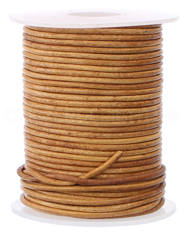 1.5mm Leather Round Cord - Brown