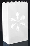 Luminary Bags - Snowflake - White