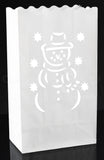 Luminary Bags - Snowman - White