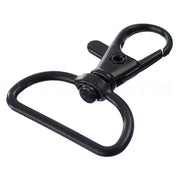 1" Wide Swivel Lobster Clasps - Dark Black Color