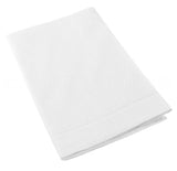 51" x 108" Hemstitch Tablecloth - Linen/Cotton Blend - White