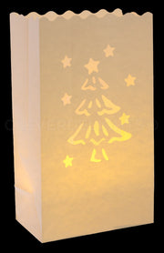 Luminary Bags - Christmas Tree - White