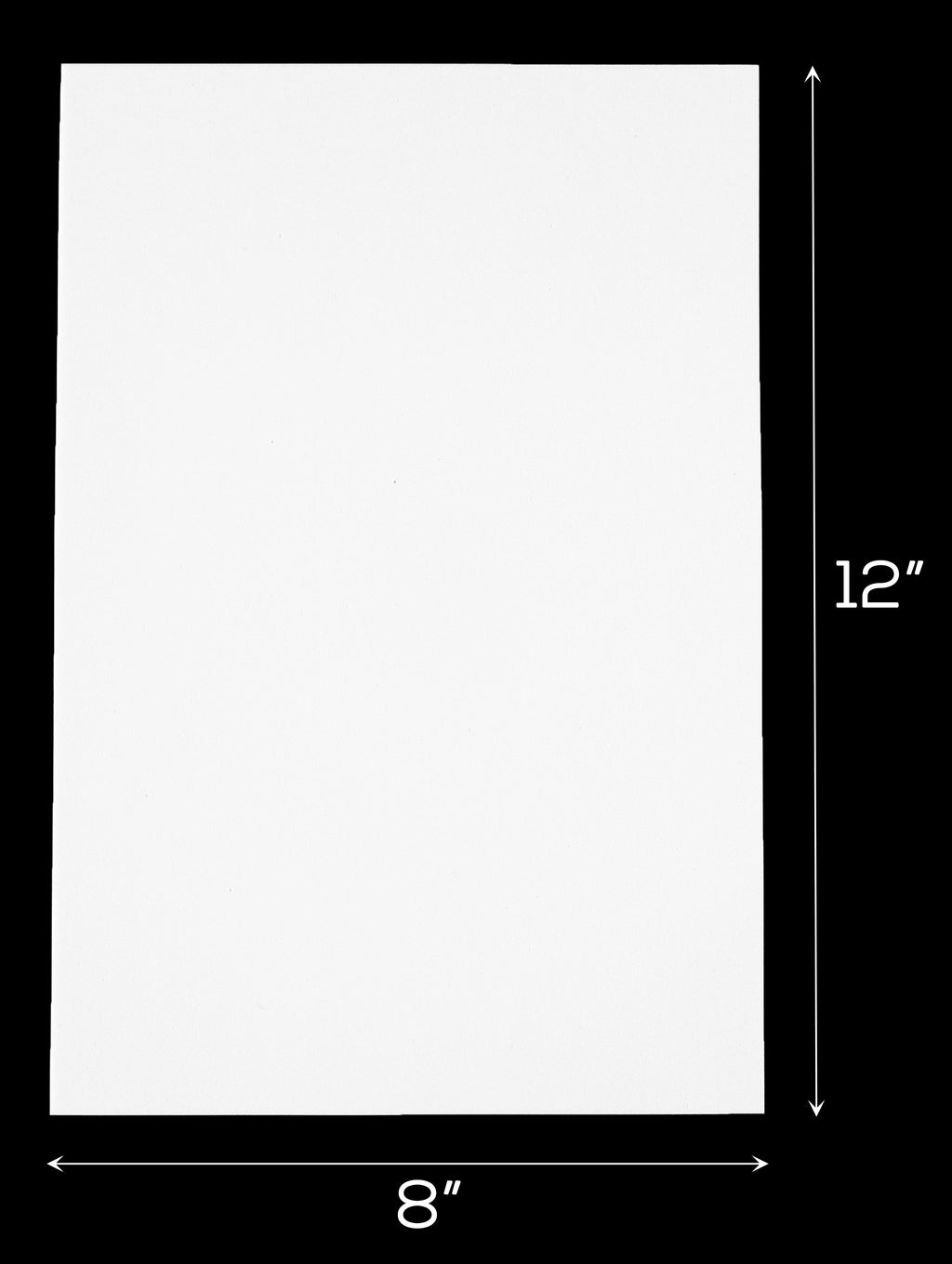 Thick Craft Foam Sheets - White - 8" x 12"