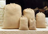 Herringbone Burlap Bags - 8" x 12"