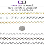Rolo Chain - 1/4" Link - Antique Bronze Color