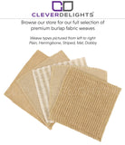 14" Mat Weave Burlap Roll - 5 Yards