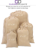 Herringbone Burlap Bags - 12" x 18"