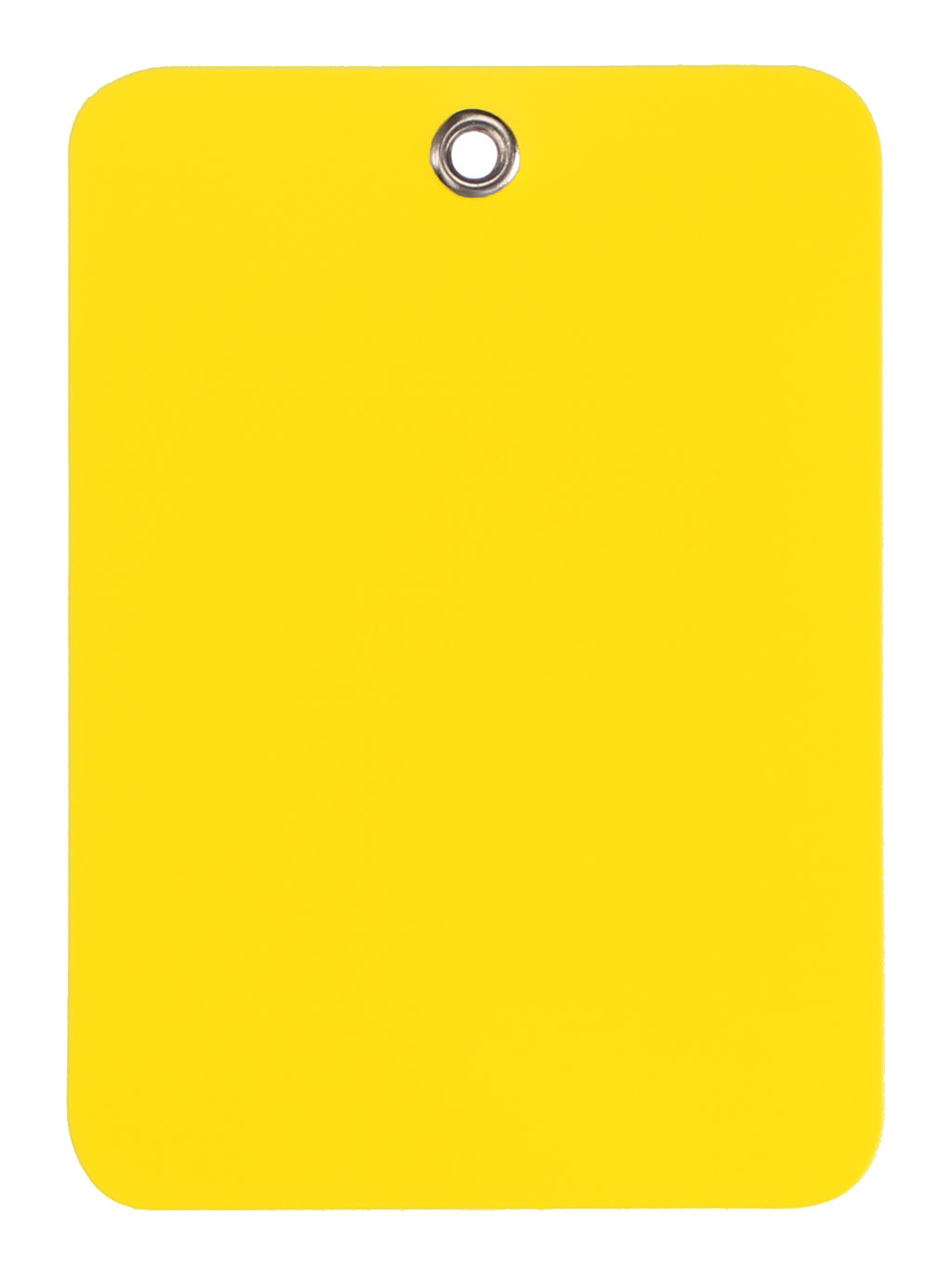 Yellow Plastic Tags - 3.5" x 2.5"