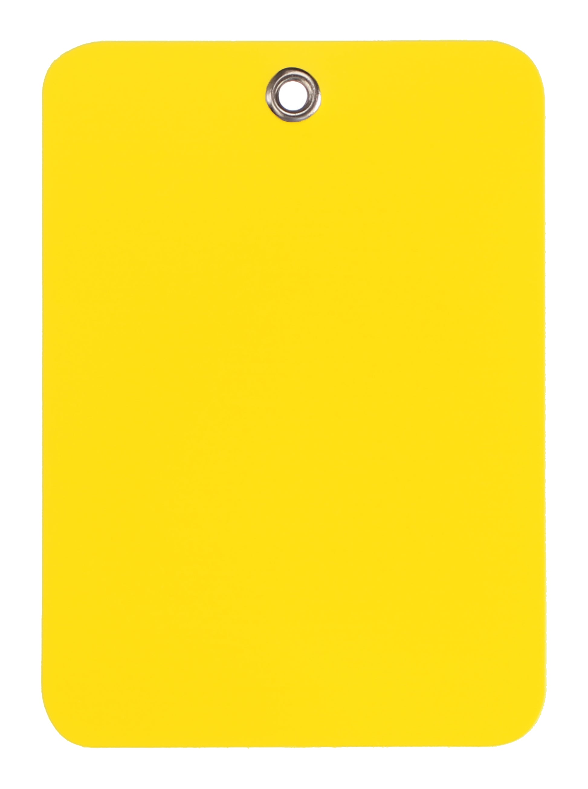 Yellow Plastic Tags - 3.5" x 2.5"