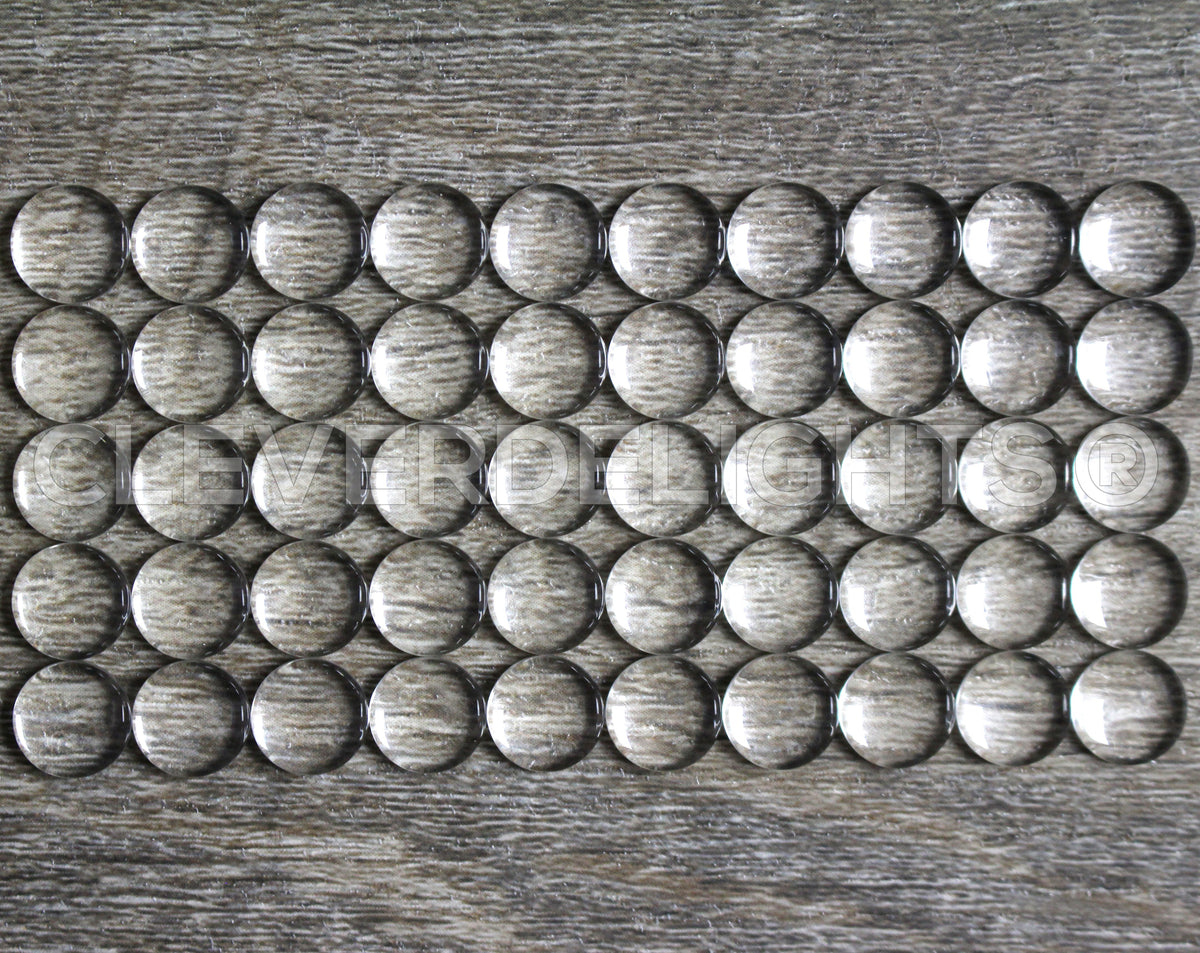 10mm (13/32") Round Glass Cabochons