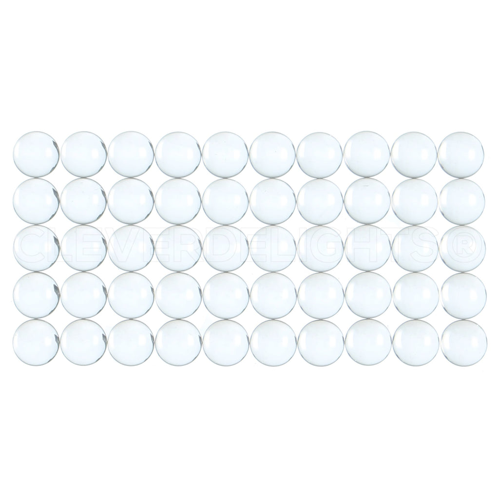 10mm (13/32") Round Glass Cabochons