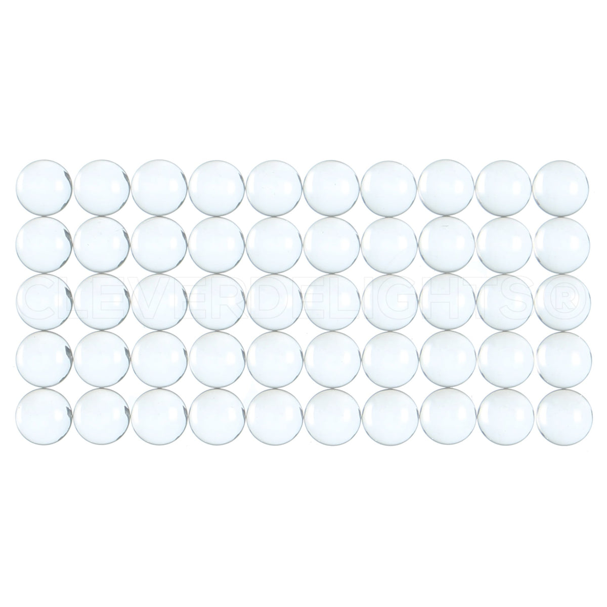 10mm (13/32") Round Glass Cabochons