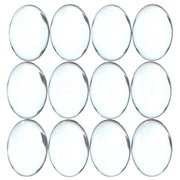 CleverDelights 2.5 Round Glass Cabochons - 5 Pack