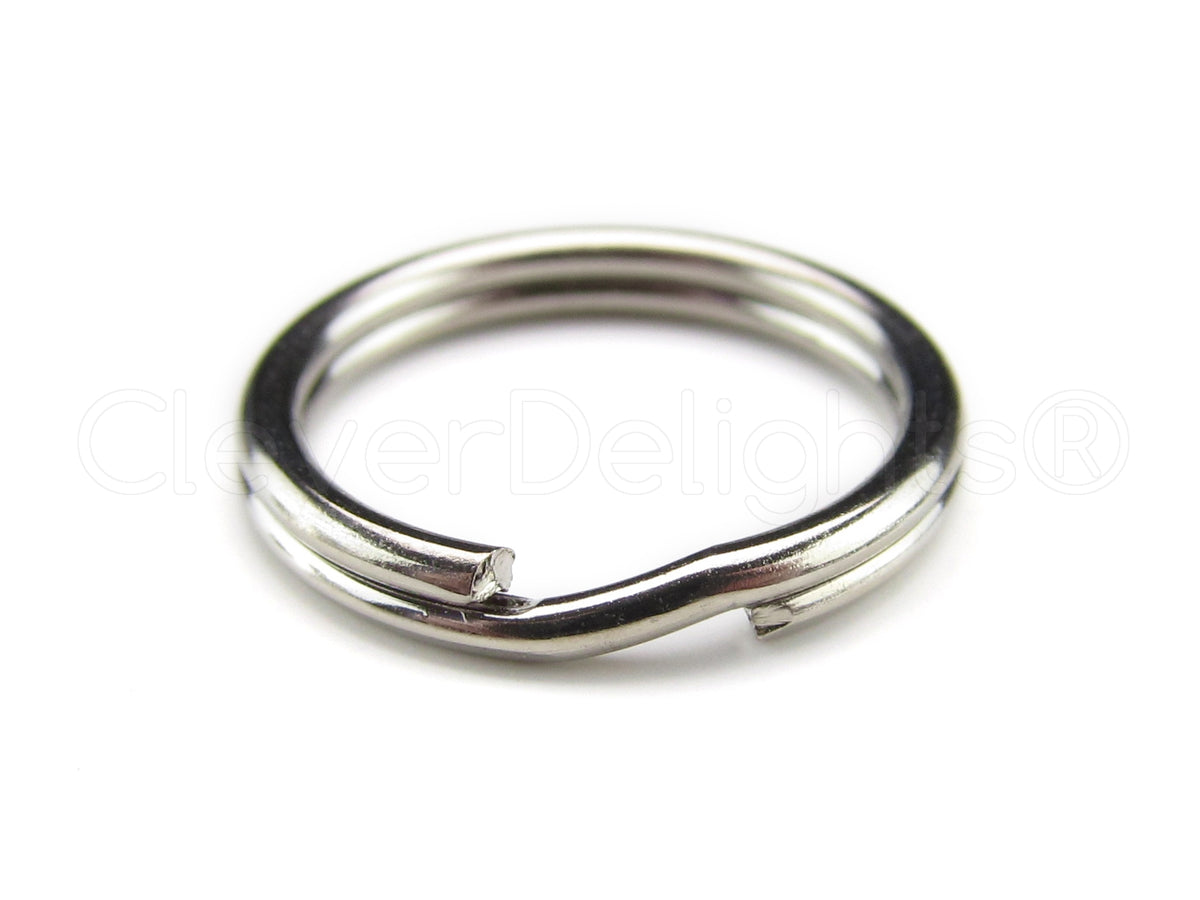 Split Key Rings - Silver Color - 9/16" to 3"