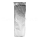 Silver Coffee Bags with Degassing Valve - 1 Pound (16oz)
