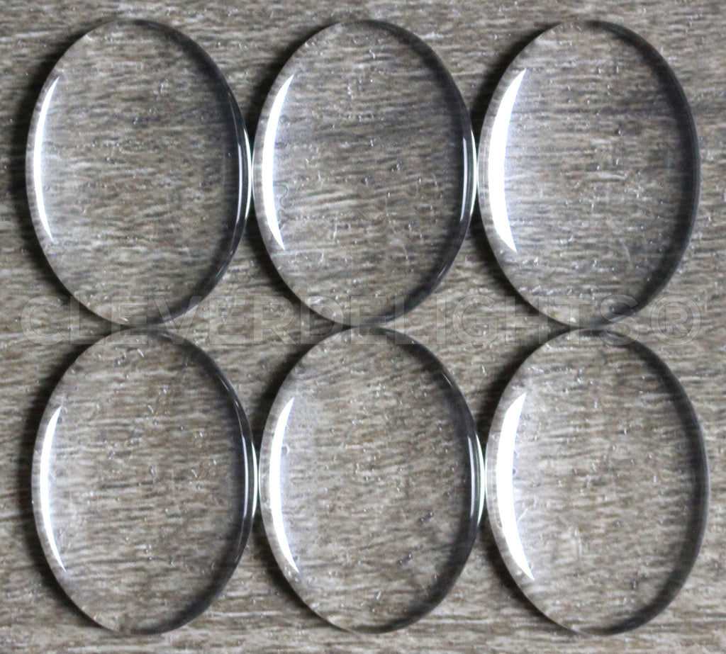 22x30mm Oval Glass Cabochons