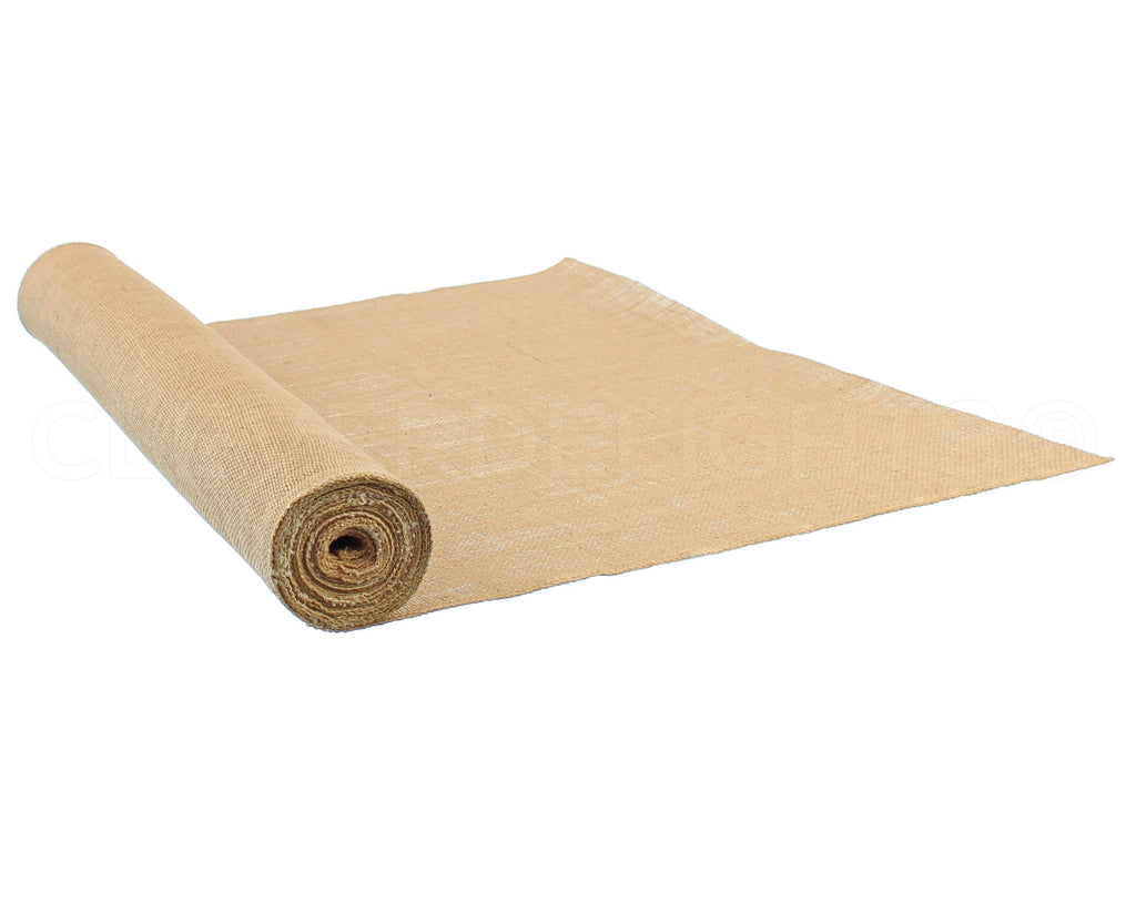 CleverDelights 24 Premium Burlap Roll - Finished Edges