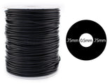 Hollow Rubber Cord - 2mm (1/16")